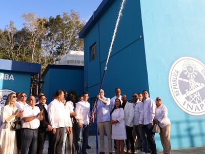 Abinader inaugura acueducto Monción-Sabaneta para agua potable
