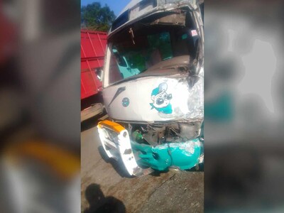 Estudiantes heridos en choque de autobuses en carretera de Yamasá