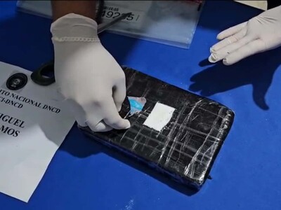 Incautan un kilo de presunta cocaina por autoridades de la DNCD