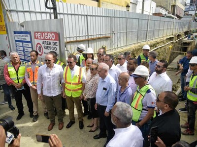 Ito Bisonó supervisa renovación de la Calle del Sol en Santiago