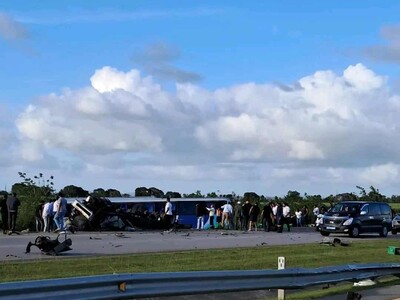 Fallecido en accidente autovía del coral tras explosión de neumático