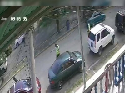 Motorista herido por agente Digesett tras altercado en Santiago