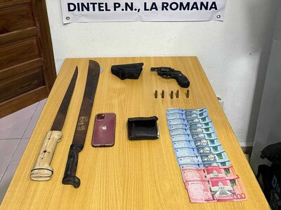 Allanamiento en La Romana: incautan revólver calibre 38