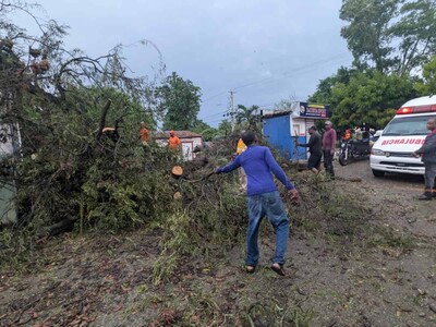 Fuertes vientos destechan viviendas en Cañongo en Dajabón