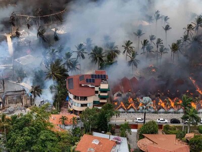 Bomberos logran controlar incendio en Bayahíbe