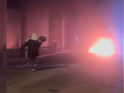 Protesta en Santo Domingo Oeste por muerte de joven en Herrera