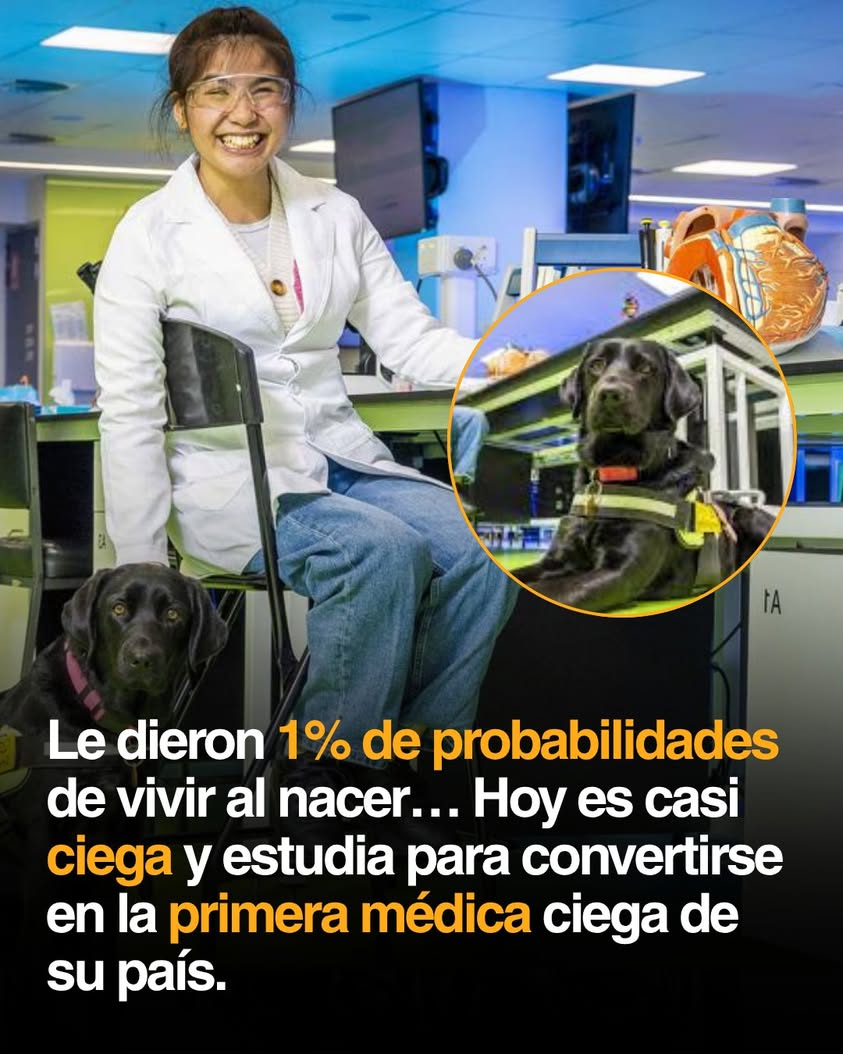 👩‍⚕️LE DIERON 1% DE PROBABILIDADES DE VIVIR AL NACER… HOY LUCHA POR SER LA PRIMERA MÉDICA CIEGA DE SU PAÍS Cuando Anna...