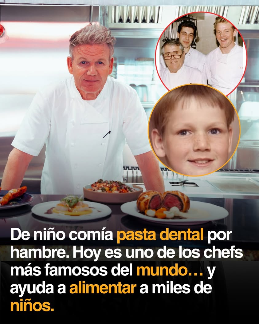 🍽️ DE COMER PASTA DENTAL POR HAMBRE… A ALIMENTAR A MILES DE NIÑOS Hoy Gordon Ramsay es uno de los chefs más famosos y e...
