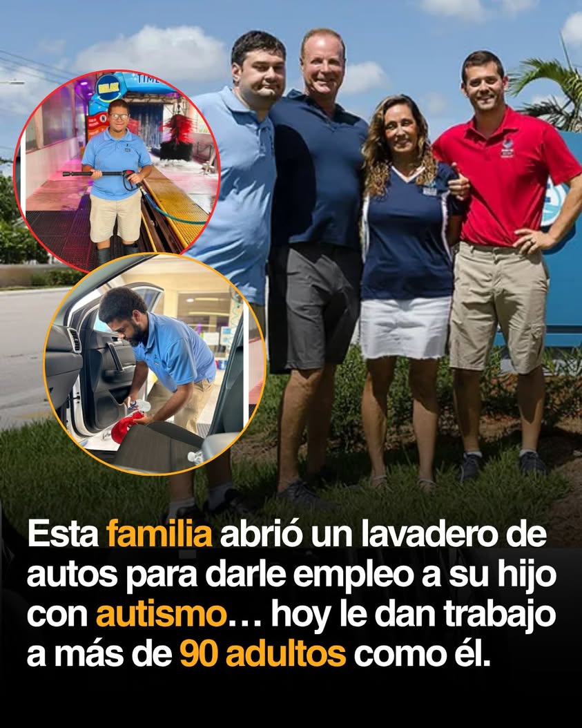 🚗❤️ ABRIERON UN LAVADO DE AUTOS PARA DARLE TRABAJO A SU HIJO CON AUTISMO… HOY EMPLEAN A MÁS DE 90 PERSONAS COMO ÉL Andr...