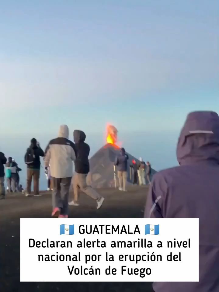 🇬🇹🌋 GUATEMALA | Guatemala declaró alerta naranja a nivel nacional y ordenó la evacuación de varias comunidades tras l...