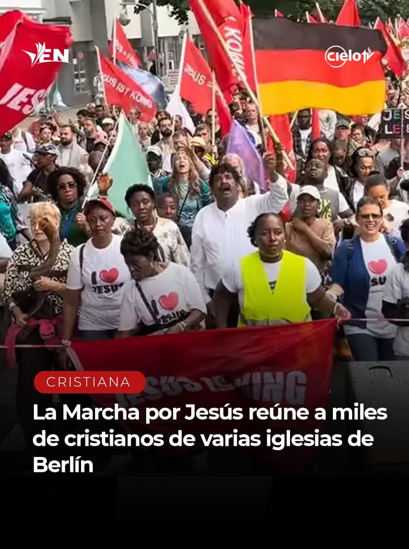 Miles de cristianos salieron a las calles de Berlín el pasado sábado (1/08) durante la Marcha por Jesús, un paseo públic...