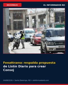Fenattransc respalda propuesta de Listín Diario para crear Consejo Nacional de Tránsito