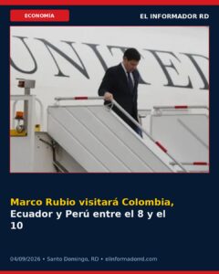 Marco Rubio visitará Colombia, Ecuador y Perú entre el 8 y el 10 de septiembre
