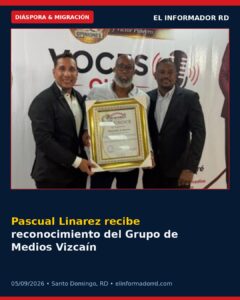 Pascual Linarez recibe reconocimiento del Grupo de Medios Vizcaíno Piñeyro