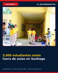 5,000 estudiantes están fuera de aulas en Santiago