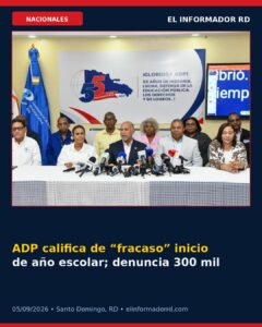 ADP califica de “fracaso” inicio de año escolar; denuncia 300 mil estudiantes están fuera de aulas