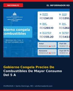 Gobierno Congela Precios De Combustibles De Mayor Consumo Del 5 Al 11 De Septiembre