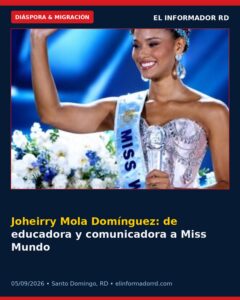 Joheirry Mola Domínguez: de educadora y comunicadora a Miss Mundo 2026