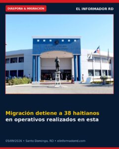 Migración detiene a 38 haitianos en operativos realizados en establecimientos de comida del Gran Santo Domingo