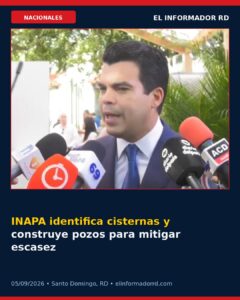 INAPA identifica cisternas y construye pozos para mitigar escasez de agua potable en San Francisco de Macorís