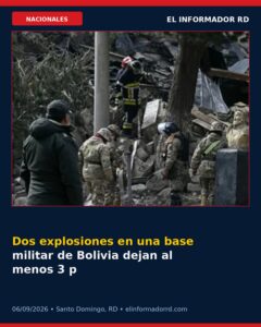 Dos explosiones en una base militar de Bolivia dejan al menos 3 personas muertas, 81 heridas y 14 sin localizar