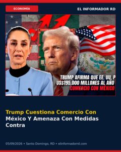Trump Cuestiona Comercio Con México Y Amenaza Con Medidas Contra Países Con Déficit Comercial