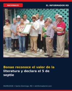Bonao reconoce el valor de la literatura y declara el 5 de septiembre como su día