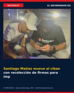 Santiago Matías mueve al cibao con recolección de firmas para impulsar partido Dominicanos Primero