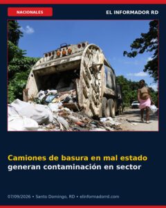 Camiones de basura en mal estado generan contaminación en sector La Isabela