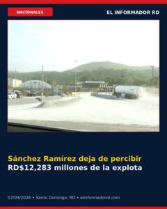 Sánchez Ramírez deja de percibir RD$12,283 millones de la explotación minera