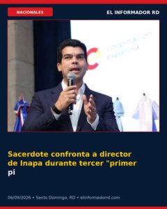 Sacerdote confronta a director de Inapa durante tercer «primer picazo» de obra