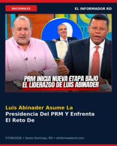 Luis Abinader Asume La Presidencia Del PRM Y Enfrenta El Reto De Mantener Unido Al Partido