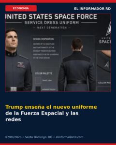 Trump enseña el nuevo uniforme de la Fuerza Espacial y las redes lo comparan con el traje de las SS del régimen nazi