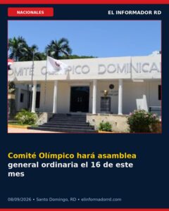 Comité Olímpico hará asamblea general ordinaria el 16 de este mes