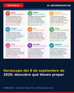 Horóscopo del 8 de septiembre de 2026: descubre qué tienen preparado los astros