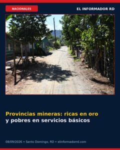 Provincias mineras: ricas en oro y pobres en servicios básicos