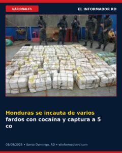 Honduras se incauta de varios fardos con cocaína y captura a 5 colombianos y 6 hondureños