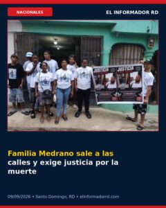 Familia Medrano sale a las calles y exige justicia por la muerte de Wilkin Medrano en Villa Hermosa